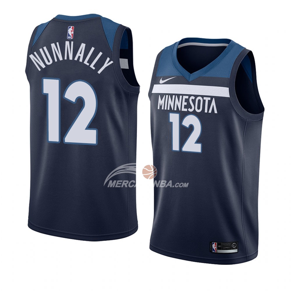 Maglia Minnesota Timberwolves James Nunnally Icon 2018 Blu